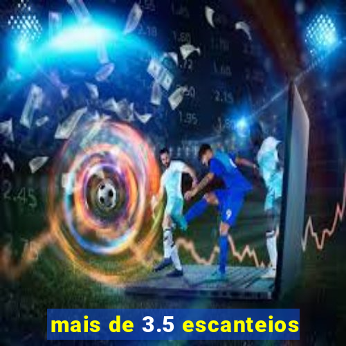 mais de 3.5 escanteios